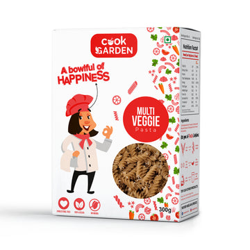 Multi Veggie Fusilli Pasta | High Fiber | High Energy & Cholesterol Free (300g)